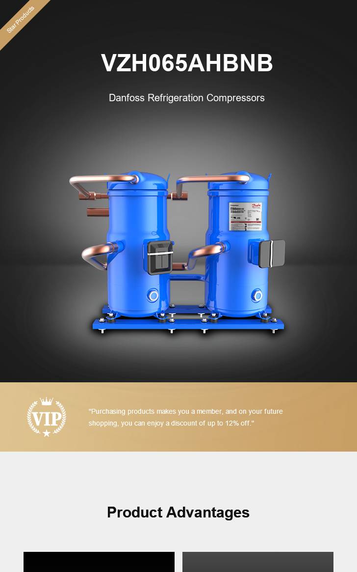 Danfoss Compressor VZH065AHBNB, technical parameters pdf, structure diagram